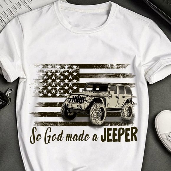 So God Made A Jeeper Jeep T Shirt, Jeep Shirt For Men, Women, Jeep Tee - Picture 1 of 3